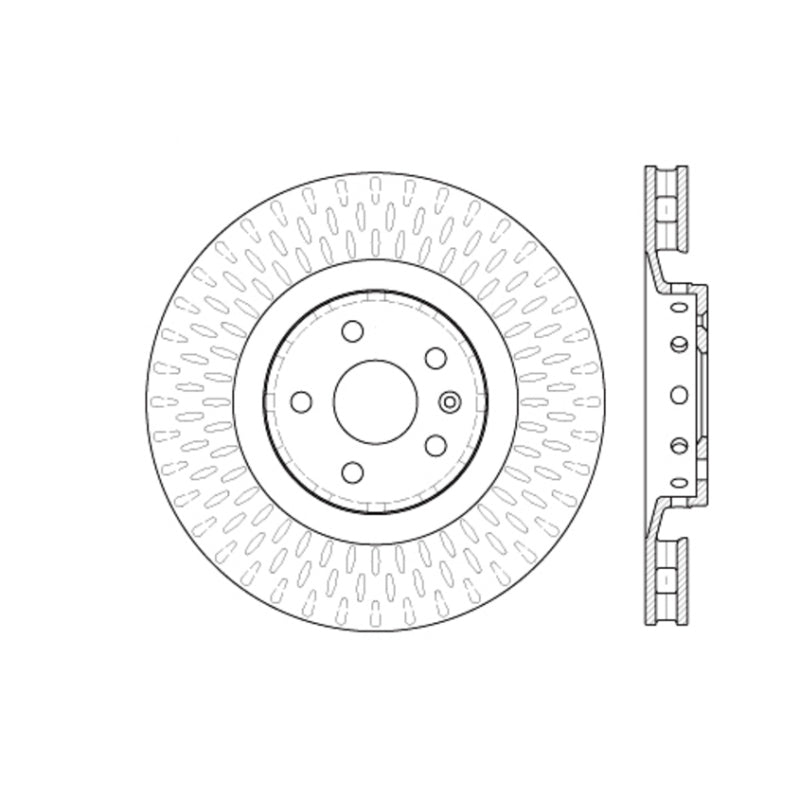 Stoptech 09-15 Cadillac CTS Front Premium Cryostop Brake Rotor