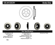 Load image into Gallery viewer, Stoptech 06-15 Lexus IS250 / 02-06 Toyota Camry / 04-10 Toyota Sienna Front Cryo Brake Rotor