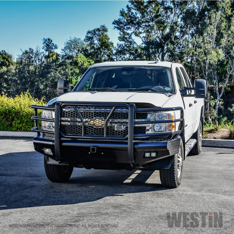Westin 11-14 Chevrolet Silverado 2500/3500 HDX Bandit Front Bumper - Blk