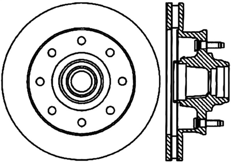 StopTech 96-02 Chevy Express Cryo Front Left Slotted Rotor