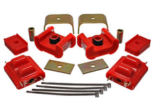 Load image into Gallery viewer, Energy Suspension 73-84 K5 Blazer 4WD Fullsize Red Complete Motor &amp; Trans Mount Set Zinc Finish