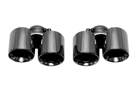 SOUL 12-16 Porsche 991.1 Carrera Base (without PSE) Bolt On Exhaust Tips - Black Chrome