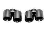 SOUL 12-16 Porsche 991.1 Carrera Base (without PSE) Bolt On Exhaust Tips - Black Chrome