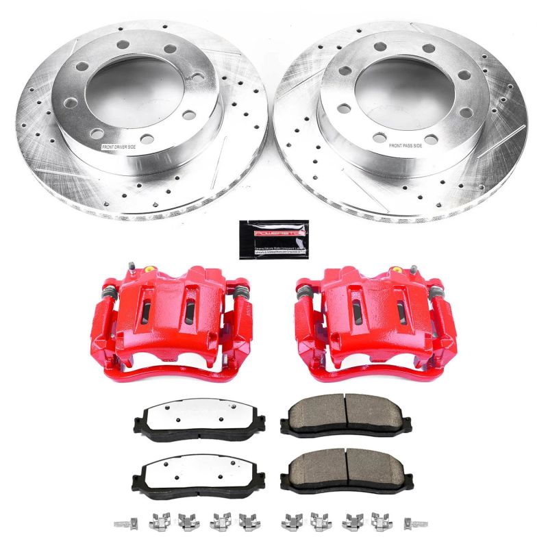 Power Stop 2012 Ford F-350 Super Duty Front Z36 Truck & Tow Brake Kit w/Calipers