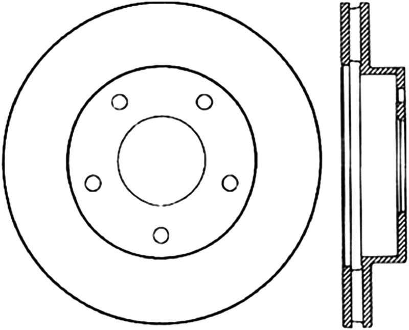 StopTech Slotted & Drilled Sport Brake Rotor