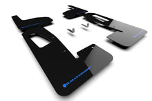 Load image into Gallery viewer, Rally Armor 22-25 Rivian R1T Black UR Mud Flap w/Nitrous Blue Logo