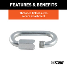 Load image into Gallery viewer, Curt 3300lb Threaded Link Packaged