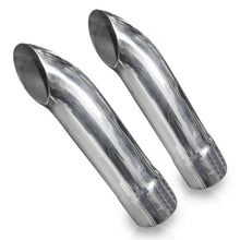 Load image into Gallery viewer, Stainless Works Short Turn Down Tips- 2 1/2in ID Inlet 2 1/2in Body