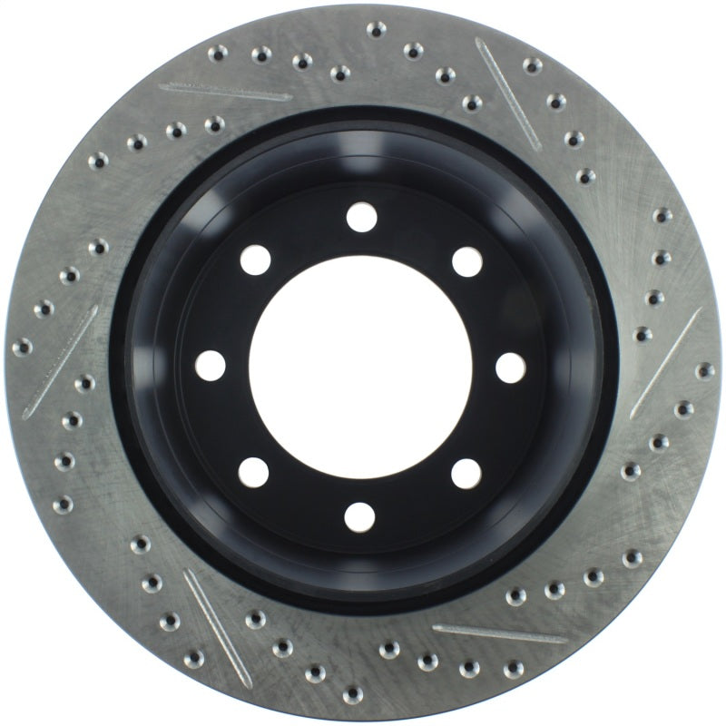 StopTech 04-09 Silverado 3500 4WD/06-09 2WD (Dual Rear Wheel) Slotted & Drilled Right Rear Rotor