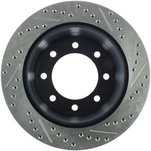 Load image into Gallery viewer, StopTech 04-09 Silverado 3500 4WD/06-09 2WD (Dual Rear Wheel) Slotted &amp; Drilled Right Rear Rotor