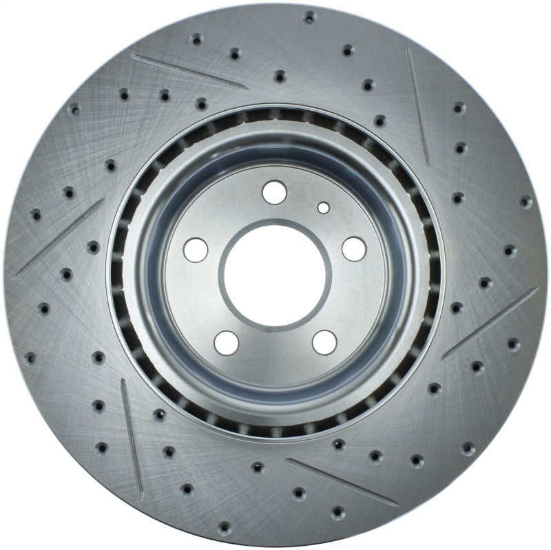 StopTech Select Sport 14-19 Audi A4i Slotted and Drilled Right Front Rotor