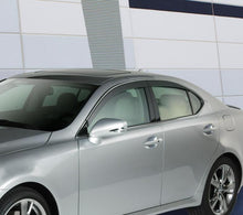 Load image into Gallery viewer, AVS 07-11 Lexus ES350 Ventvisor Low Profile Deflectors 4pc - Smoke w/Chrome Trim