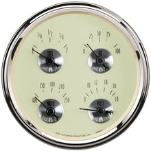 Load image into Gallery viewer, AutoMeter Gauge Quad 5in. 240 Ohm(e) to 33 Ohm(f) Elec Prestige Antq. Ivory