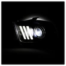 Load image into Gallery viewer, Spyder Ford Mustang 05-08 V2 High-Power LED Headlights - Black PRO-YD-FM05AP-BK