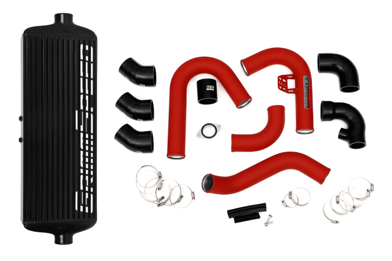 GrimmSpeed 2015+ Subaru WRX Front Mount Intercooler Kit Black Powder Core / Red Pipe