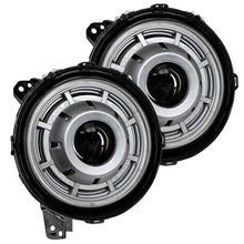Load image into Gallery viewer, Oracle Oculus Bi-LED Projector Headlights for Jeep JL/Gladiator JT Satin Silver 5500K