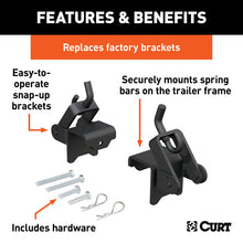 Load image into Gallery viewer, Curt Replacement Weight Distribution Hookup Brackets (2-Pack)