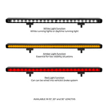 Load image into Gallery viewer, Go Rhino Xplor Flash Series Sgl Multi Function LED Light Bar (Track Mount) 20in. - Blk