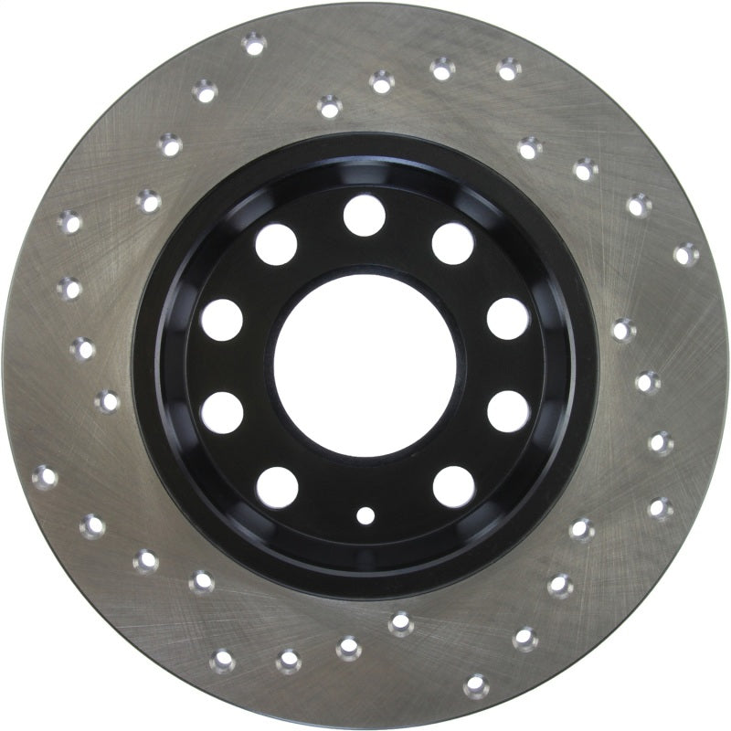 StopTech 01-08 Audi A4 Cross Drilled Cryo Left Rear Rotor