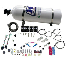 Load image into Gallery viewer, Nitrous Express GM EFI Dual Stage Nitrous Kit (50-150HP x 2) w/15lb Bottle