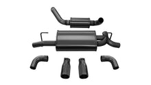Load image into Gallery viewer, Corsa 2018-2025 Jeep Wrangler JL 2.5in Dual Rear Exit Black Tips Touring Axle-Back Exhaust