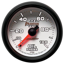 Load image into Gallery viewer, Autometer Phantom II 52.4mm Mechanical 0-100psi Oil Pressure Gauge