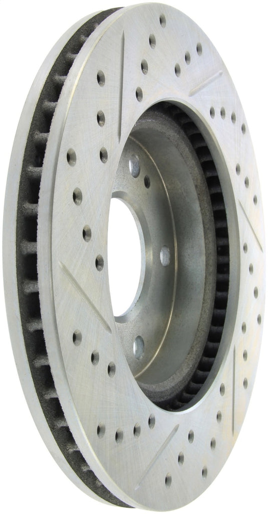 StopTech Select Sport 04-06 Mitsubishi Lancer / 01-05 Sebring Slotted and Drilled Left Front Rotor