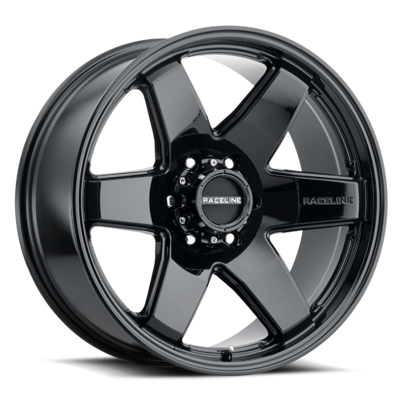 Raceline 942B Addict 20x9in / 6x139.7 BP / 18mm Offset / 106.1mm Bore - Gloss Black Wheel