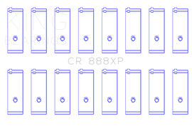 King Engine Bearings Toyota 1UZ-FE/2UZ-FE/3UZ-FE (Size .026) Connecting Rod Bearings (Set of 8)