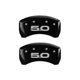 MGP Rear set 2 Caliper Covers Engraved Rear 2015/50 Black finish silver ch