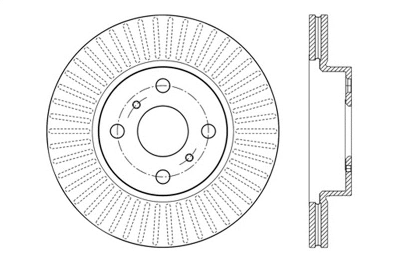 StopTech Drilled Sport Brake Rotor