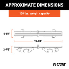 Load image into Gallery viewer, Curt 53-3/8in Aluminum Universal Roof Rack Crossbars