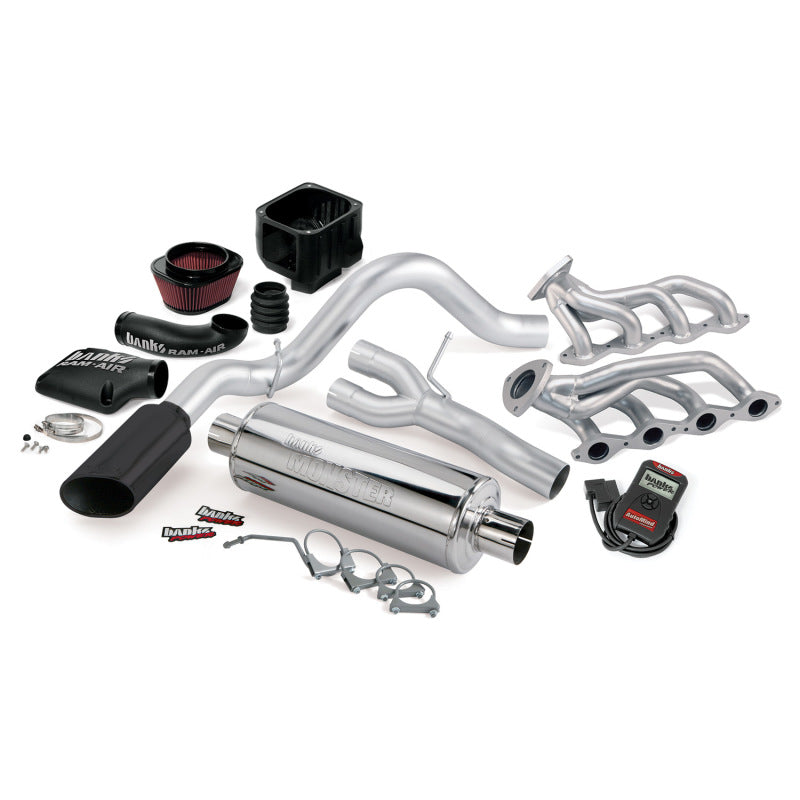 Banks Power 09 Chevy 5.3L CCSB/ECSB FFV PowerPack System - SS Single Exhaust w/ Black Tip