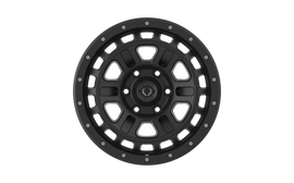 BH03 18X9 ET18 6x139.7 106.1 Cone Satin Black/Black Lip - GTR Auto