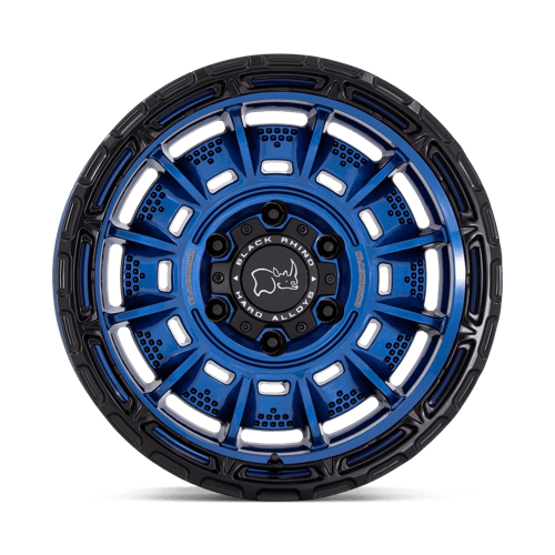 BR002 17X9 5X5.0 CB-BLU BLK-LP -12MM