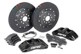 Front Big Brake Kit; 2 Pc.; 380 x 34 mm.; 6 Piston; Black;