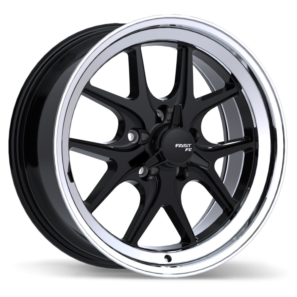 FC04V 17x8.0 5x120mm +15 72.6mm BLK / MCHL