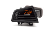 P3 V3 OBD2 - BMW F1X Gauge (2010-2017) Left Hand Drive, Orange bars / Orange digits, Pre-installed in OEM Vent(black slats)