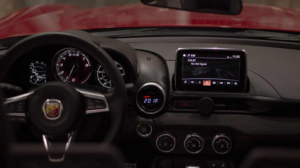 P3 V3 OBD2 - Fiat 124 Spider (2016-2019) Universal, Pre-installed in OEM Vent (SILVER TRIM) - GTR Auto