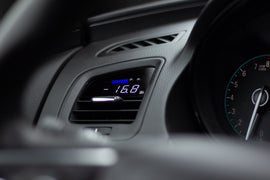 P3 Analog Gauge - Buick Regal / Opel Insignia (2008-2017) Left Hand Drive, Blue / White, Pre-installed in OEM Vent (BLACK)