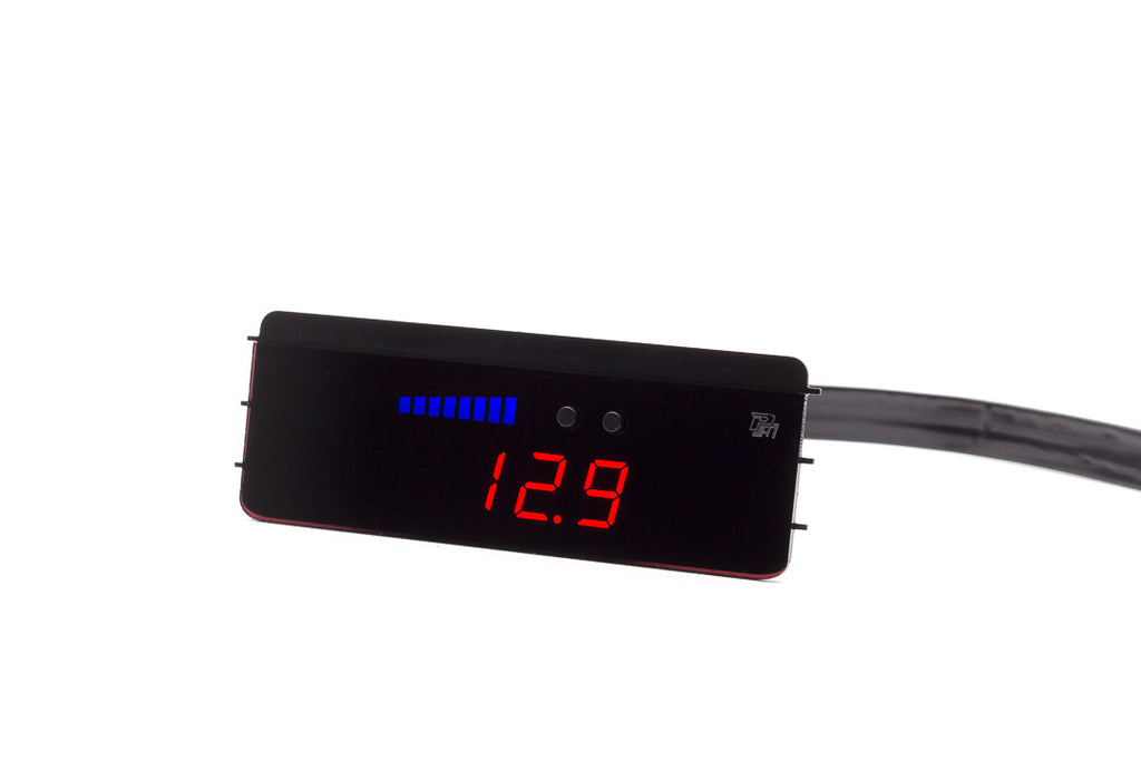 P3 Analog Gauge - VW Mk4 (1997-2004) Left Hand Drive, Blue bars / Red digits - GTR Auto
