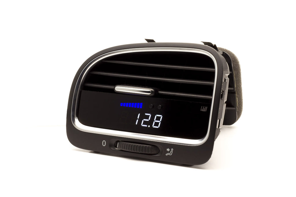 P3 Analog Gauge - VW Mk6 (2009-2013) Right Hand Drive, Blue bars / White digits, Pre-installed in OEM Vent - GTR Auto