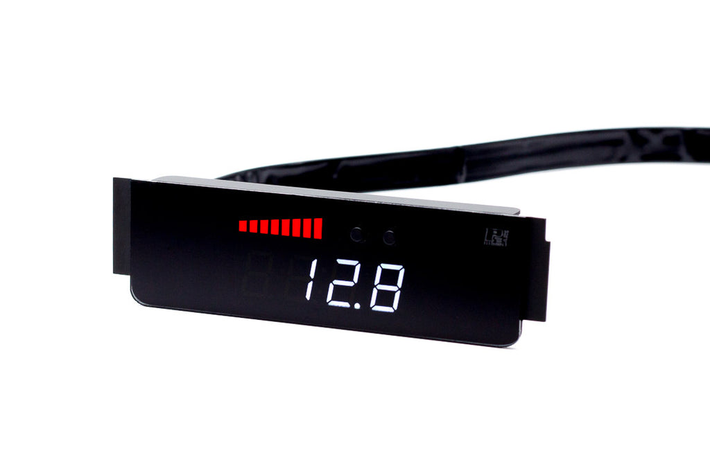 P3 Analog Gauge - VW Mk5 (2005-2009) Left Hand Drive, Red bars / White digits - GTR Auto
