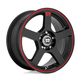 MR116 15X6.5 5X100/4.5 M-BLK RED-STR 40MM