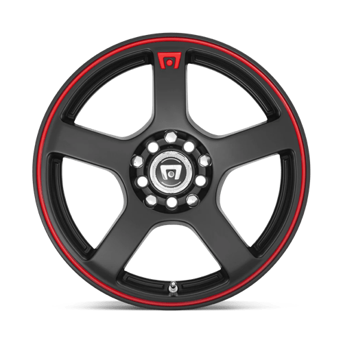 MR116 16X7 5X100/4.5 M-BLK RED-STR 40MM