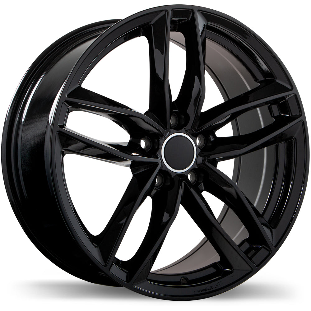 R167 18x8.0 5x112mm +42 57.1mm BLK