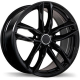 R167 18x8.0 5x112mm +42 57.1mm BLK
