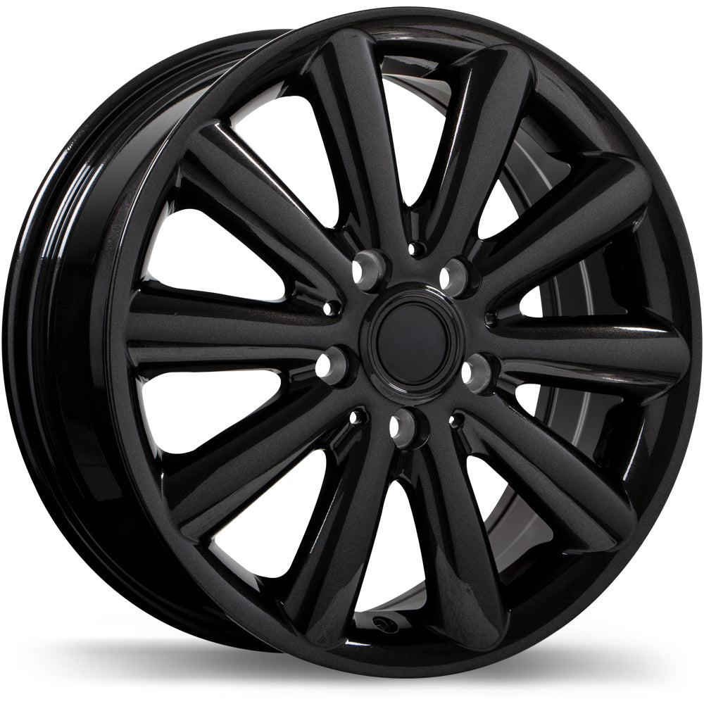 R181 16x6.5 5x112mm +54 66.6mm BLK / MET