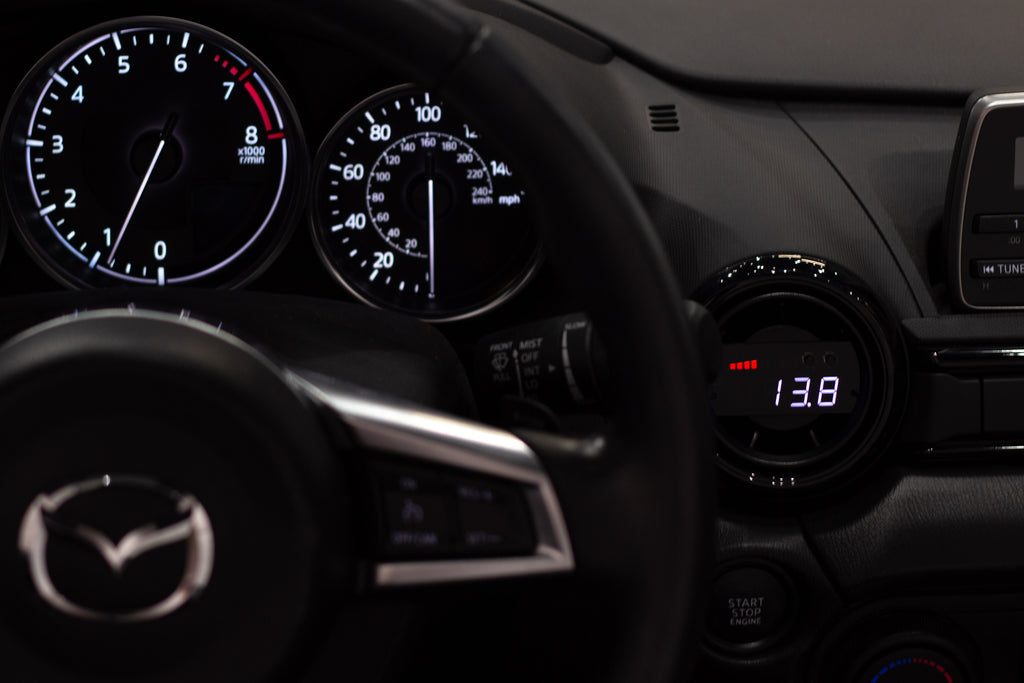 P3 V3 OBD2 - Mazda MX-5 Miata ND (2015-2019) Universal, Pre-installed in OEM Vent (BLACK TRIM) - GTR Auto