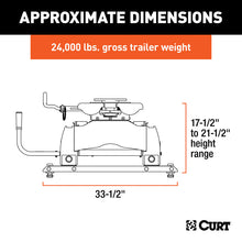 Load image into Gallery viewer, Curt Q24 5th Wheel Hitch w/Ford Puck System Roller